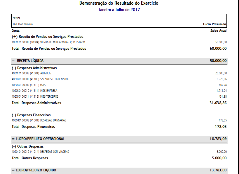 Contabilidade - Grupo Módulos
