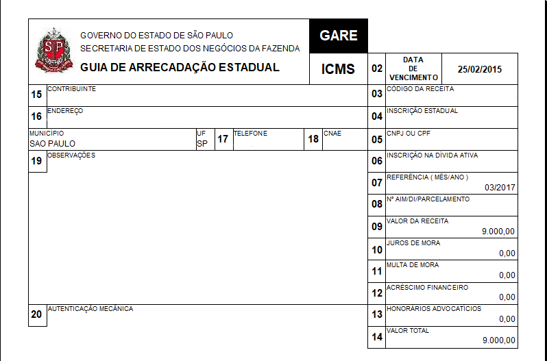 Escrita Fiscal - Grupo Módulos